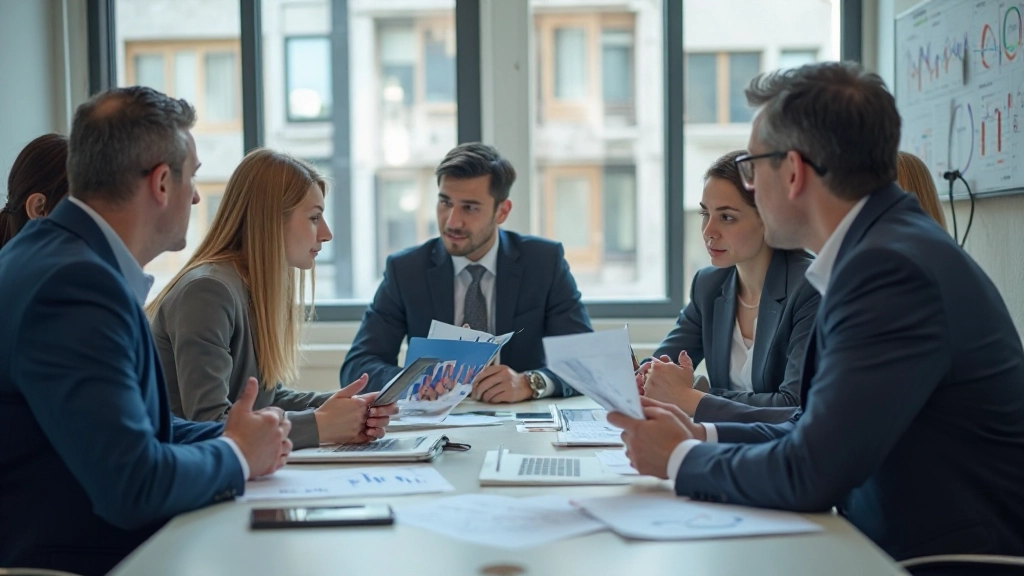 Команда аналитиков обсуждает результаты исследования за круглым столом