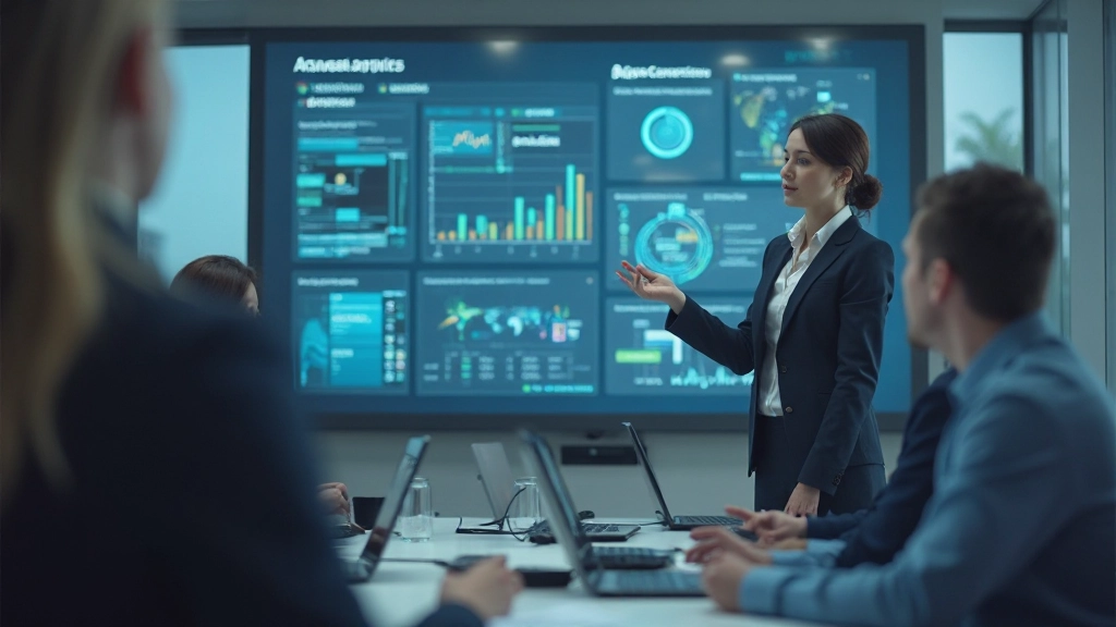 Аналитик презентует результаты исследования команде менеджеров